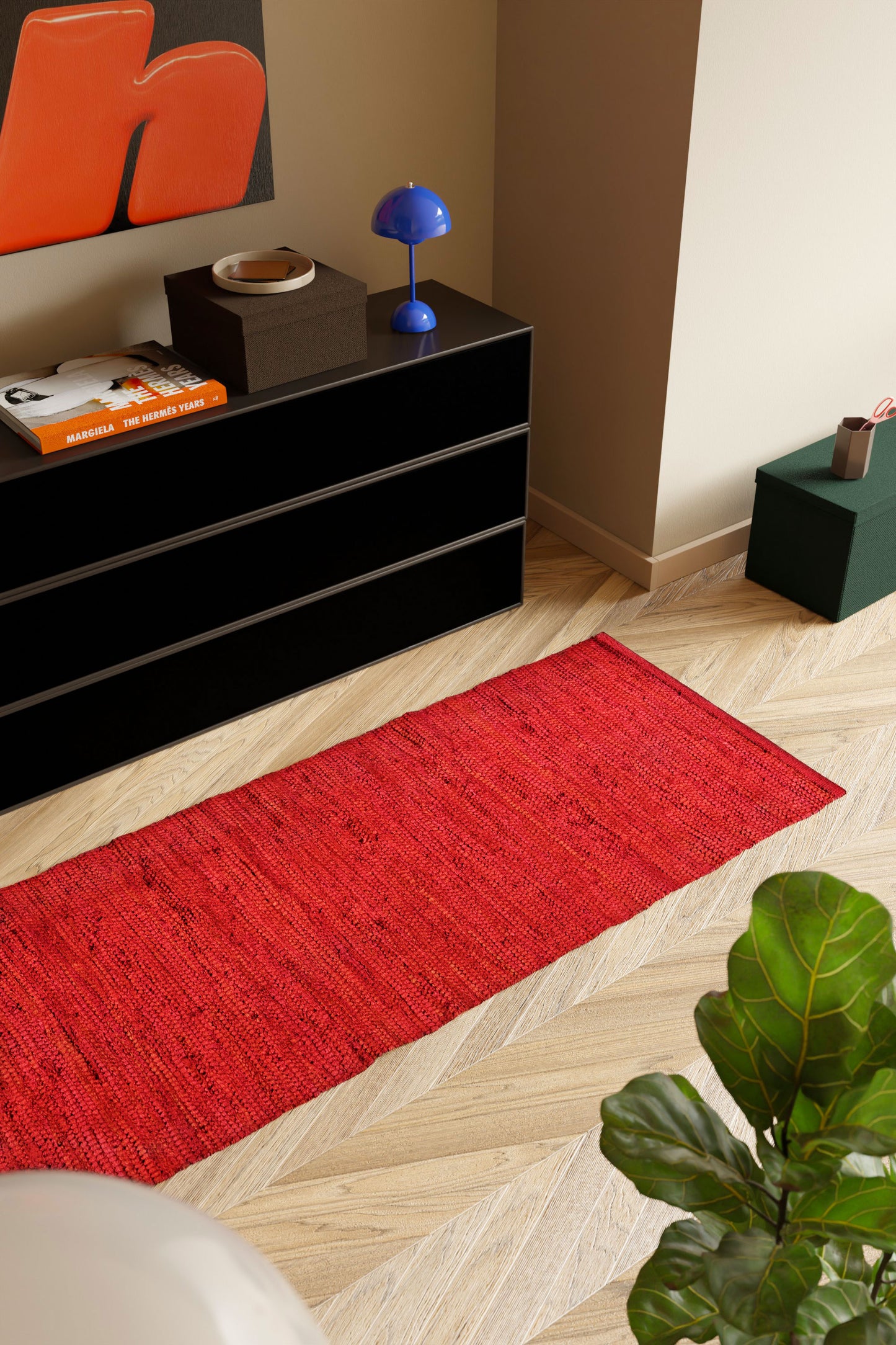 Cotton Rug, Strawberry