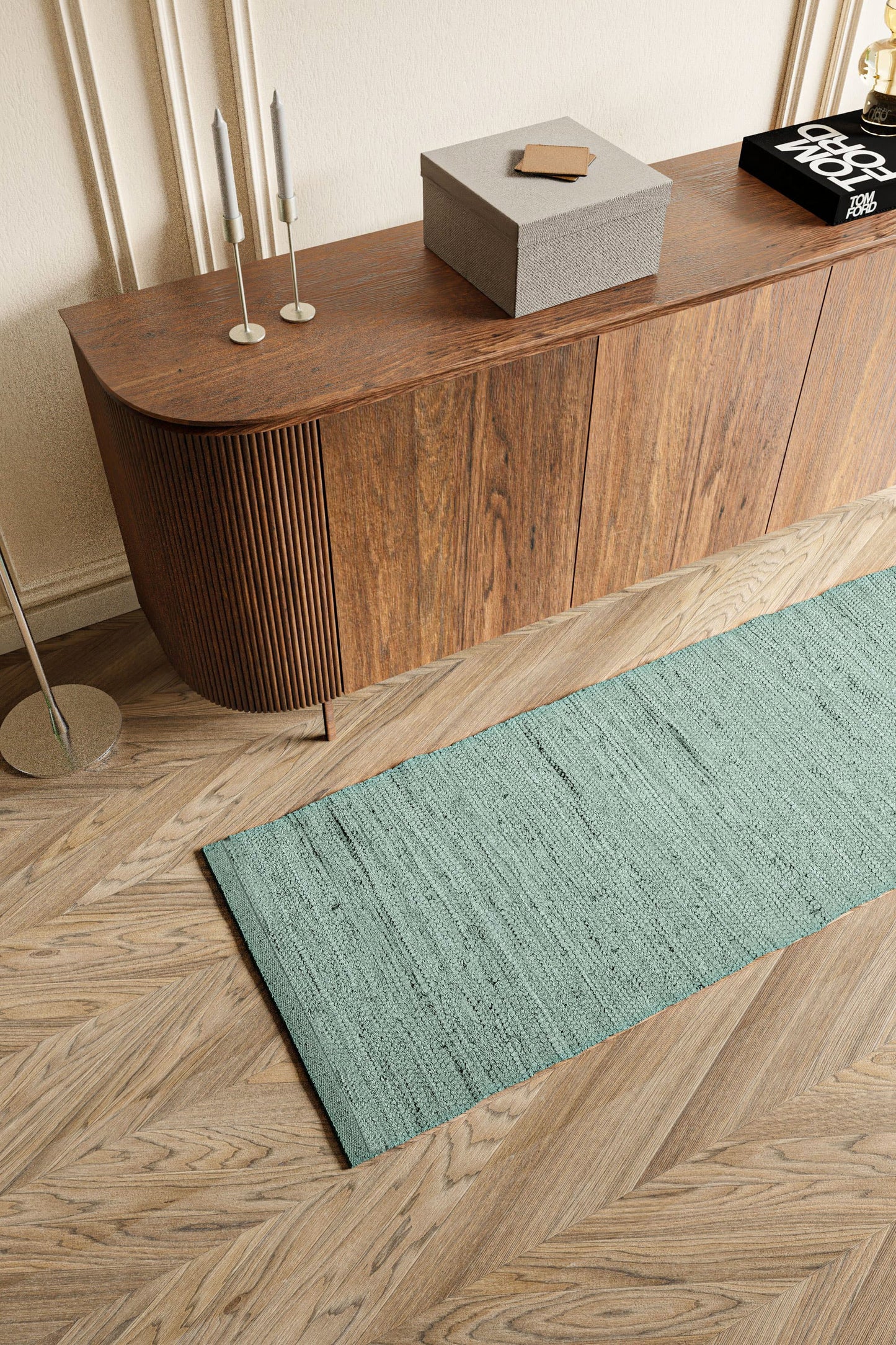 Cotton Rug, Jade