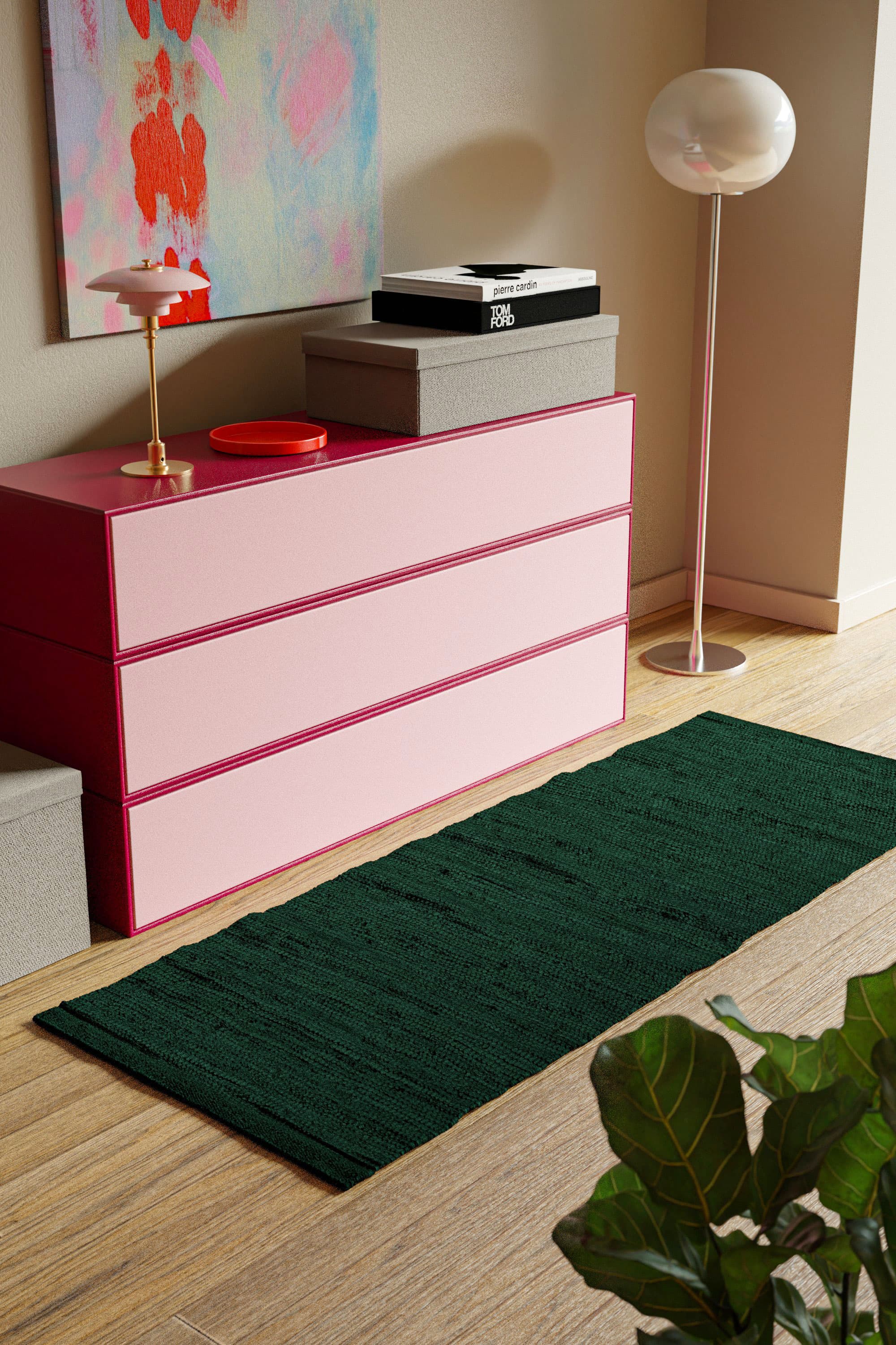 Cotton Rug, Moss – RUG SOLID