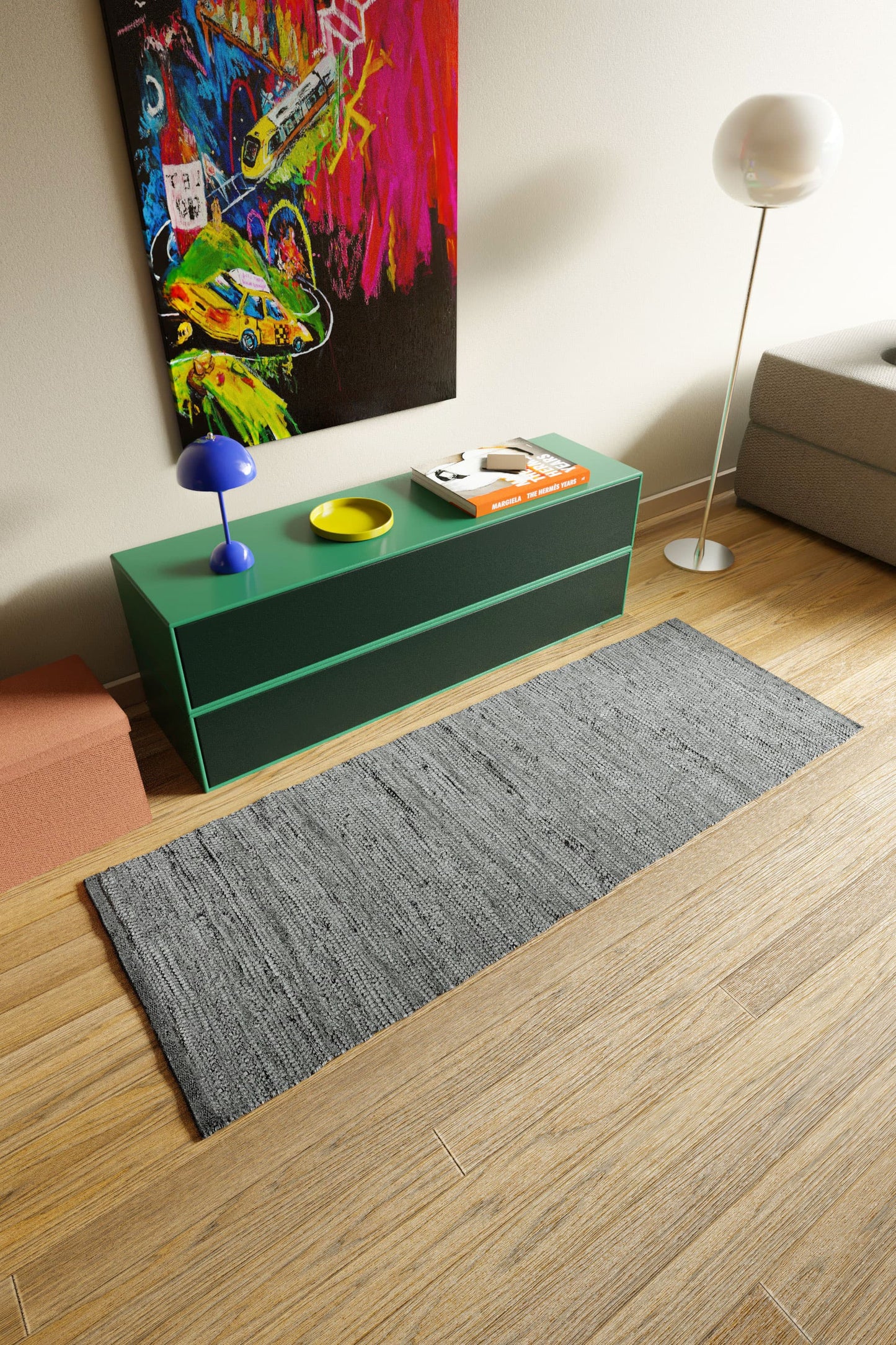 Cotton Rug, Light Grey – RUG SOLID